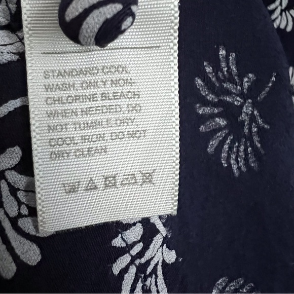 Fat Face Midi Dress Francis Daisy Floral Navy Blue Button Front Ditzy Modest 2 - Picture 9 of 13